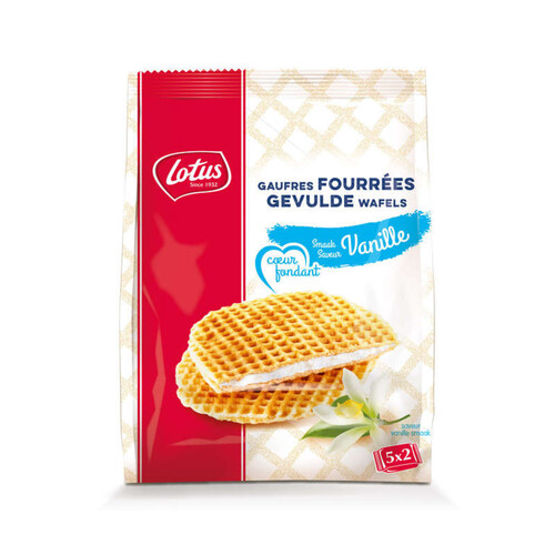 Lotus Bakeries Gaufres Coeur Fondant Vanille 310G