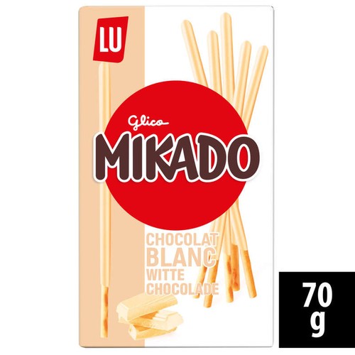 Lu Mikado Biscuits nappés au Chocolat Blanc 90g