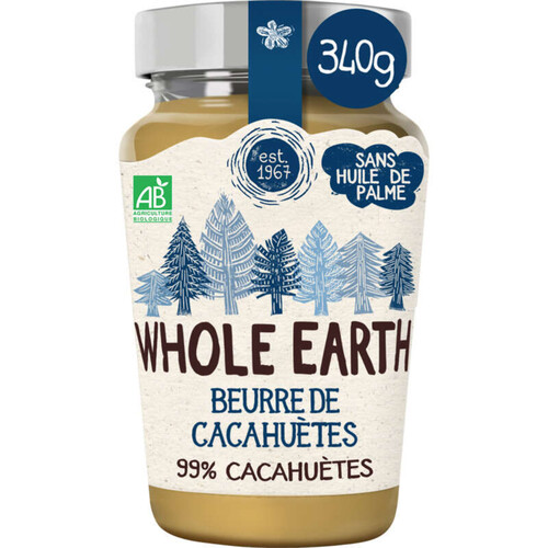 Whole Earth Beurre de Cacahuètes Bio 340g