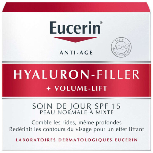 [Para] Eucerin Hyaluron-Filler + Volume Lift Soin de Jour Peau Normale à Mixte 50ml