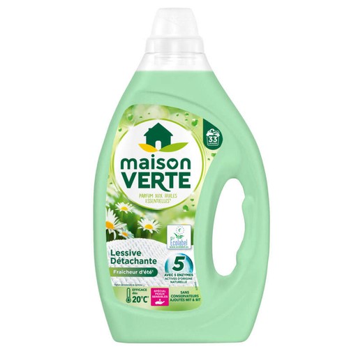 Maison Verte Lessive Fraîcheur d'été 33 Lavages