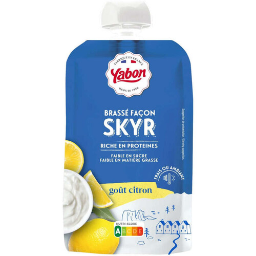 Yabon Brassé façon skyr goût citron 120g