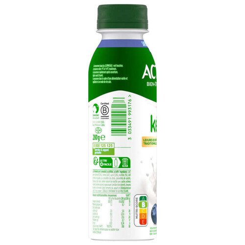 Danone Activia Kéfir à Boire saveur Myrtille 280g