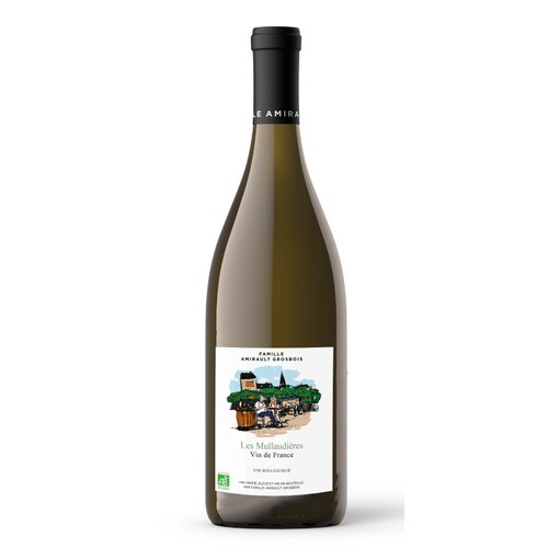 Famille Amirault Grosbois "Les Mullaudières" Vins de France V.D.F. Blanc Bio 75CL