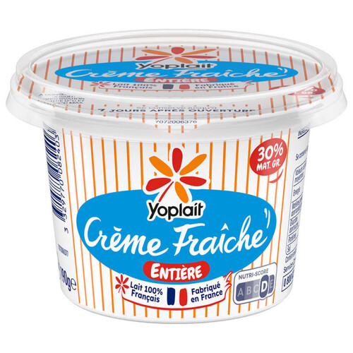 Yoplait Crème Fraîche Epaisse Entière 30% Pot 190g