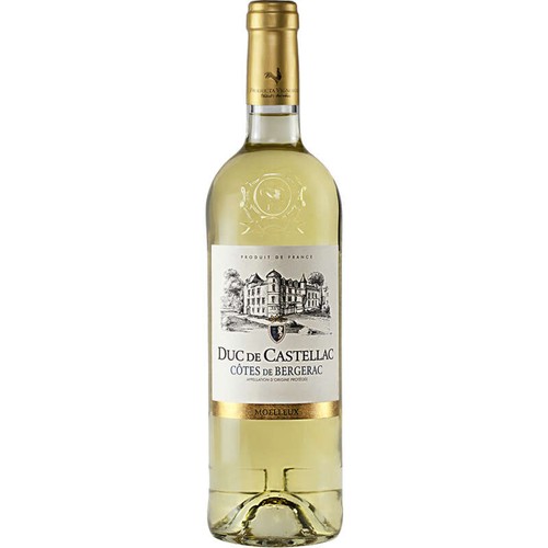 Duc De Castellac Côtes De Bergerac Aop, Blanc Moelleux 75cl