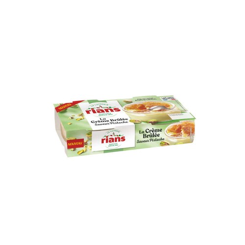 Rians Crème Brulée à la pistache 2x100g