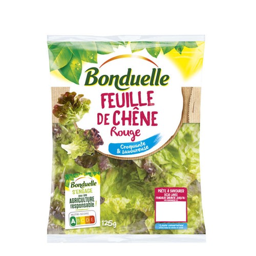 Bonduelle Feuille de chêne rouge 125g