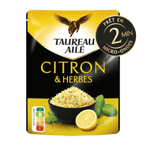 Taureau Aile Riz Basmati Au Citron Et Aux Herbes 220 g