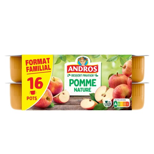 Andros Compote Pomme Nature 16x100g