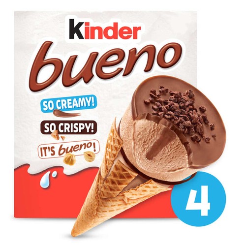 Kinder Bueno Cônes Glacés x4 248g