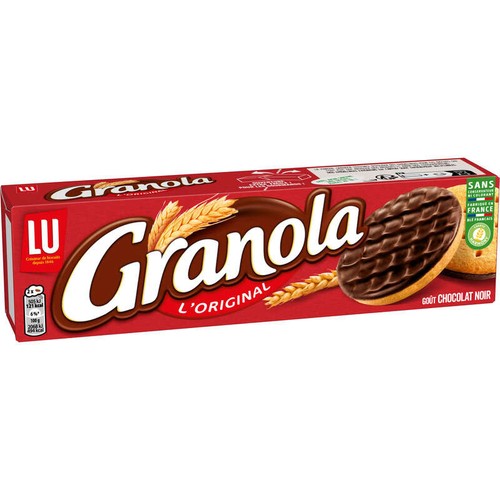 Granola Sablés nappés au Chocolat Noir 195g