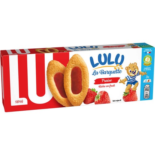 Lu Lulu La Barquette Biscuits Fraise 120g