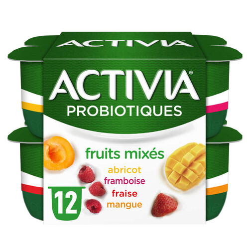 Activia Yaourt aux fruits mixés bifidus 12x125g