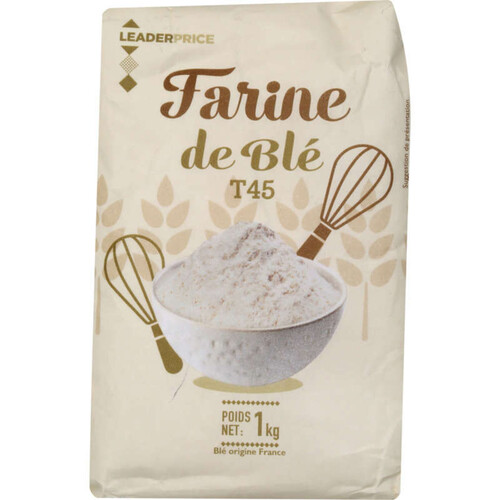 Leader Price Farine de blé T45 1kg