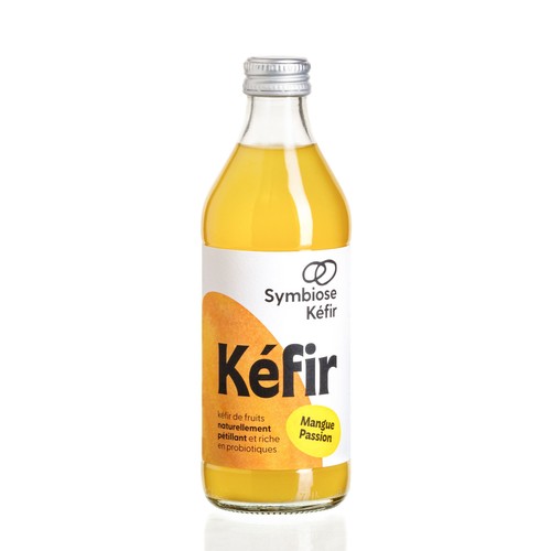 Symbiose Kéfir de fruits Mangue Passion 33cl