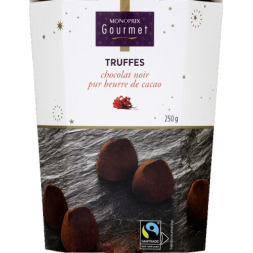 Monoprix Gourmet Truffes Chocolat Noir 250g