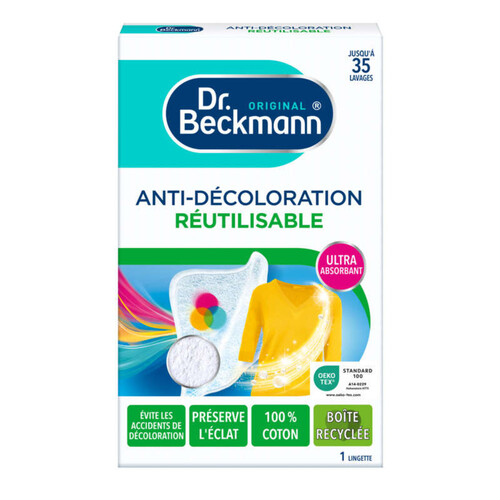 Dr Beckmann Lingette Anti-Décoloration Réutilisable