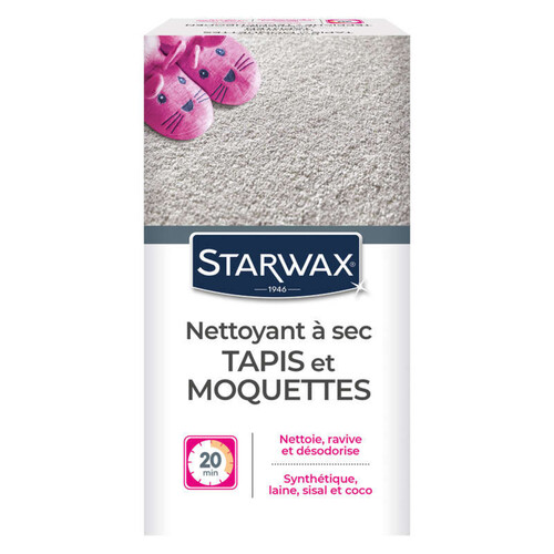 Starwax Nettoyeur A Sec Tapis Et Moquettes 500Gr