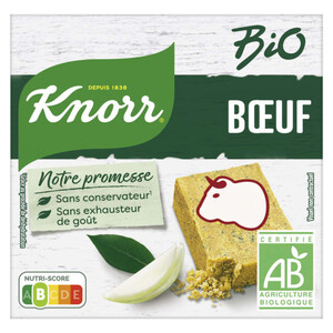 Knorr Bouillon Bio Cubes Saveur Boeuf 6 Cubes 60g