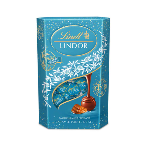 Lindt lindor boule caramel pointe de sel 337g