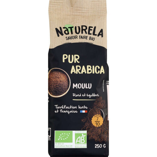 Naturela Café 100% Arabica Bio Intensité 7/10 250g