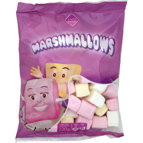 Leader Price Cubes Marshmallows 220g