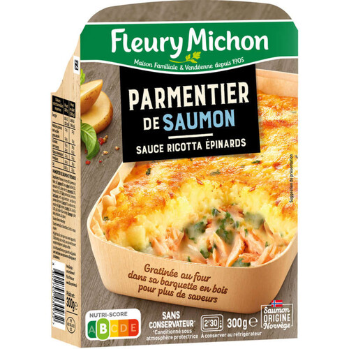 Fleury Michon Parmentier de Saumon Aux Épinards 300g