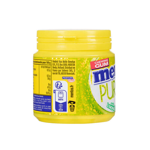 Mentos Chewing-Gum Pure Fresh goût Limonade 100g