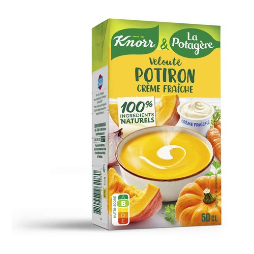 Knorr Soupe Liquide Velouté Potiron Crème Fraîche 50cl