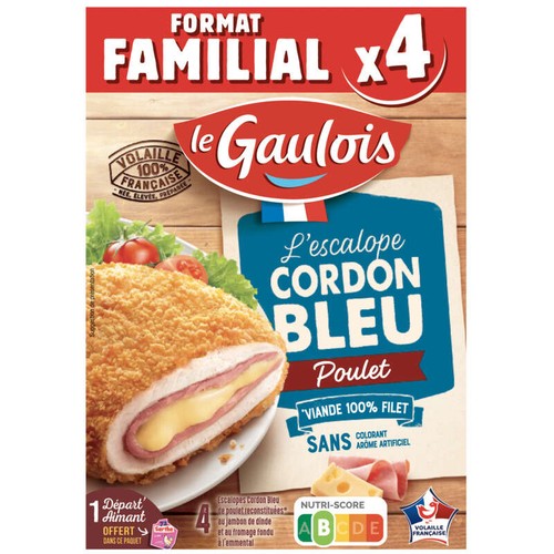 Le Gaulois Cordon Bleu Poulet x4 400g