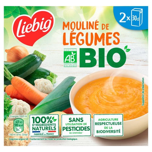 Liebig Mouliné de légumes Bio 2x30cl