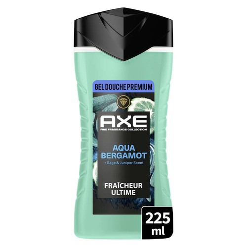 Axe Gel Douche Aqua Bergamote 225ml