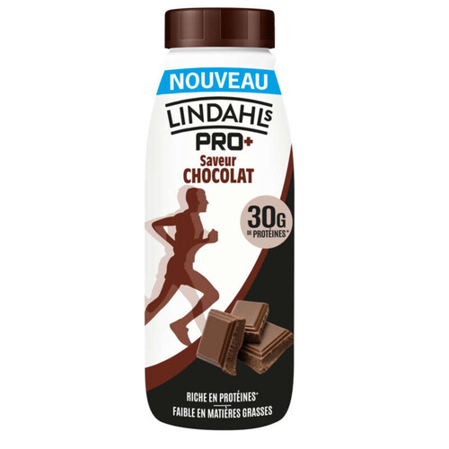Lindahls Pro+ Boisson Lactée- saveur Chocolat UHT 500ml