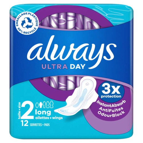 Always Serviettes Hygiéniques Ultra Long x12