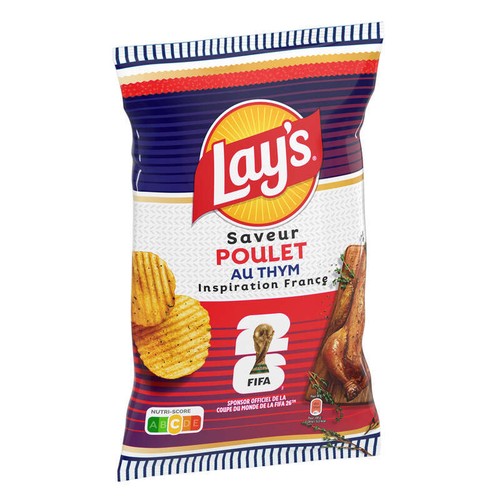 Lay's Chips Ondulées Saveur Poulet au Thym 120g