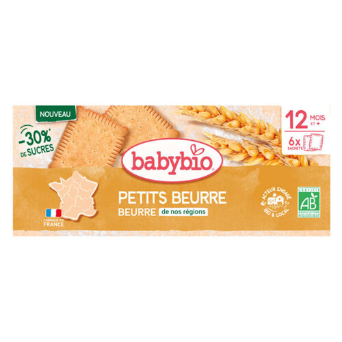 Babybio Petit Beurre - Farine de nos régions Bio 120g