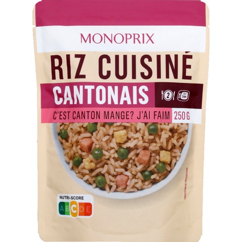 Monoprix Riz Cuisiné Cantonnais 250g