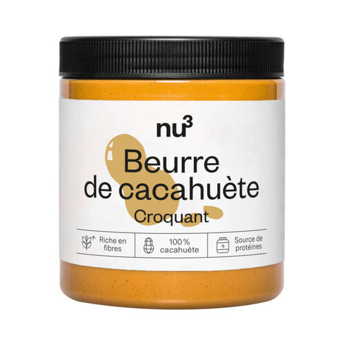 Nu3 beurre de cacahuète croquant 500g