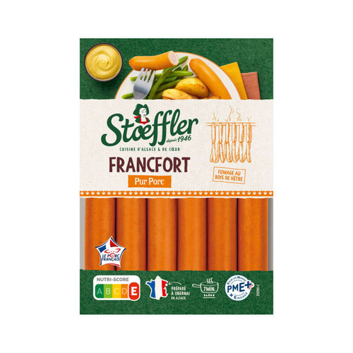 Stoeffler Saucisse Francfort x6 240g