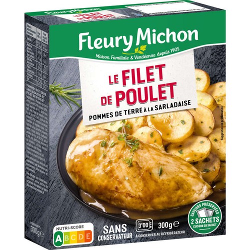 Fleury Michon Filet De Poulet Pommes De Terre À La Sarladaise 300g