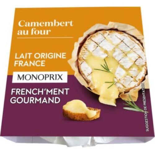 Monoprix camembert au four 250g