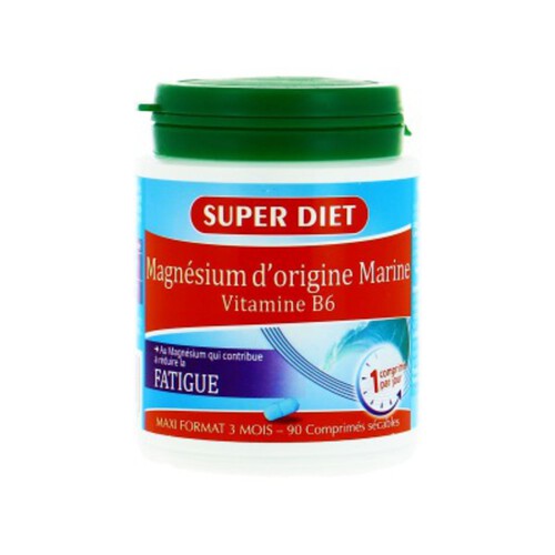 [Para] Superdiet Magnésium d'Origine Marine + Vitamine B6 x90 Comprimés