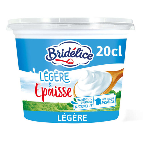 Bridélice Crème Fraîche Epaisse 15% Mat.Gr Pot 20cl