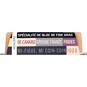 Monoprix Foie Gras Figue 100g