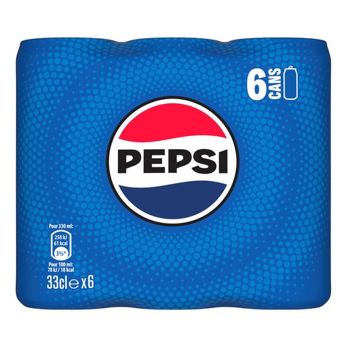Pepsi Soda au Cola Classique 6x33cl