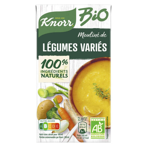Knorr Mouliné De Légumes Variés Du Potager Bio 50Cl 50cl