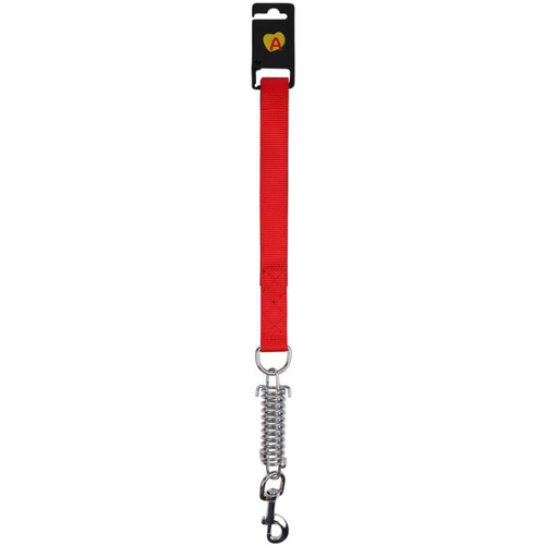 Animalis Laisse Amortisseur Confort de 25mm et 50cm pour Chien Rouge