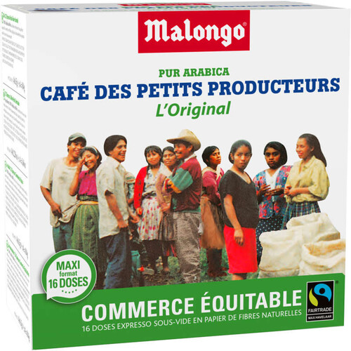 Malongo Café des Petits Producteurs Maxi Format 16 doses 104g