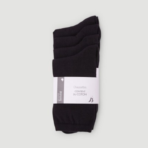 Lot X4 Chaussettes Basic Prix Sp©Cial, Noir